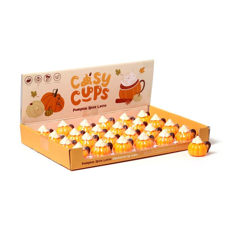 Cozy Cups Pumpkin Spiced Latte Lip Balm in Shaped Holder - Gift Arch
