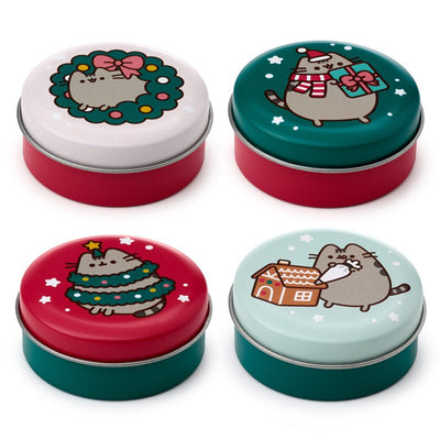 Pusheen the Cat Christmas 2023 Lip Balm in a Tin - Gift Arch