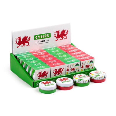 Welsh Dragon Wales (Cymru) Souvenir Lip Balm in a Tin - Gift Arch