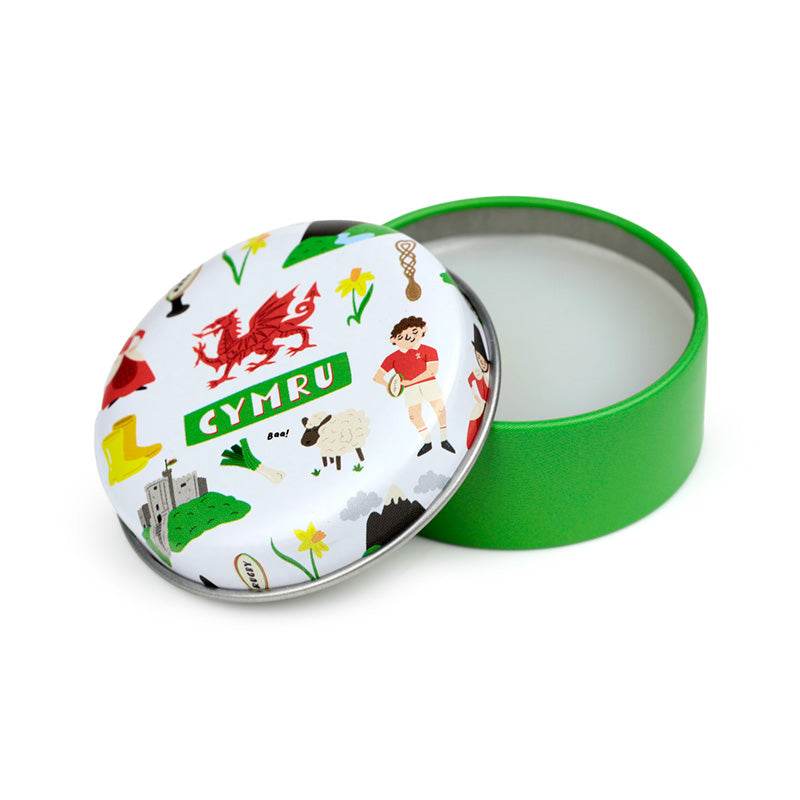 Welsh Dragon Wales (Cymru) Souvenir Lip Balm in a Tin - Gift Arch