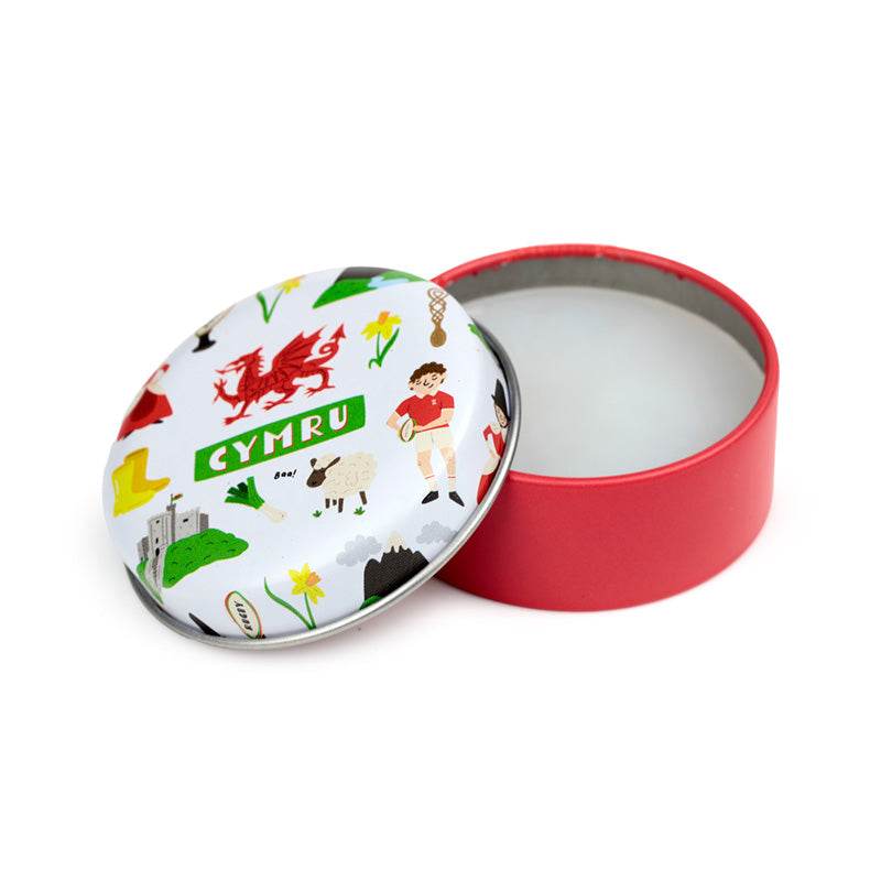 Welsh Dragon Wales (Cymru) Souvenir Lip Balm in a Tin - Gift Arch