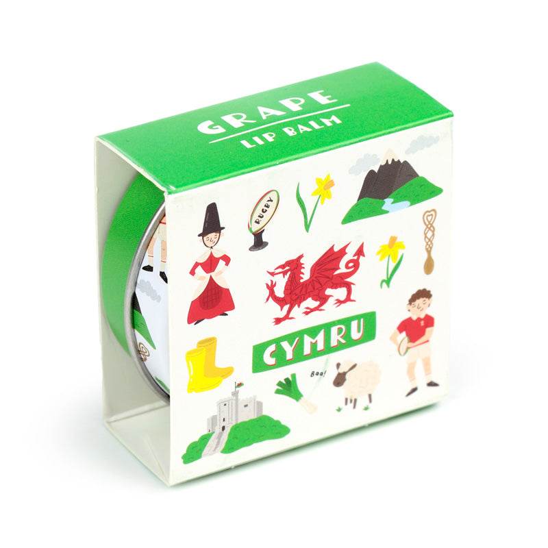 Welsh Dragon Wales (Cymru) Souvenir Lip Balm in a Tin - Gift Arch