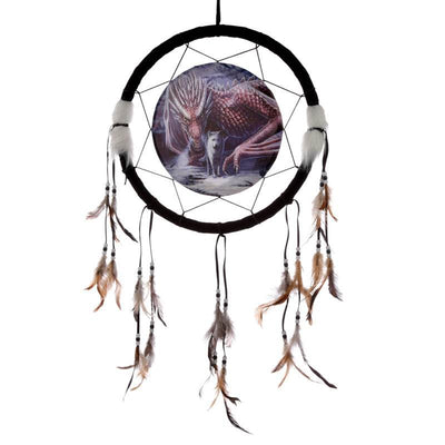 Lisa Parker Alliance Dragon & Wolf Dreamcatcher 33cm - Gift Arch