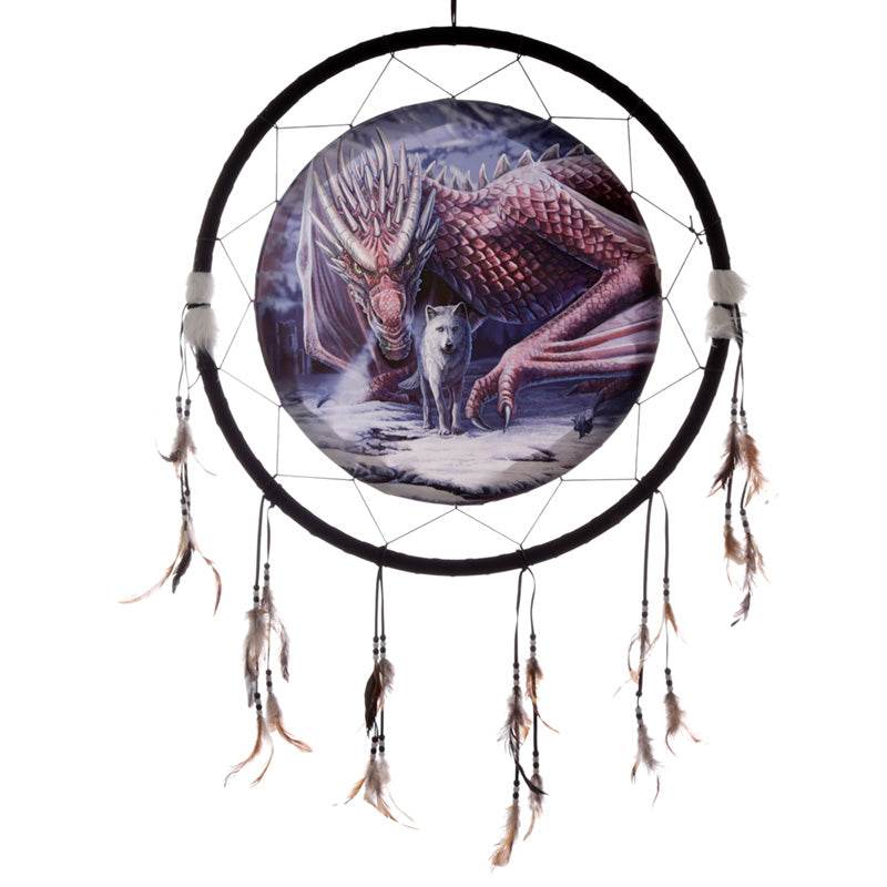Lisa Parker Alliance Dragon & Wolf Dreamcatcher 60cm - Gift Arch