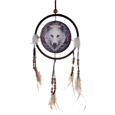 Lisa Parker Guardian of the Fall Wolf Dreamcatcher 16cm - Gift Arch
