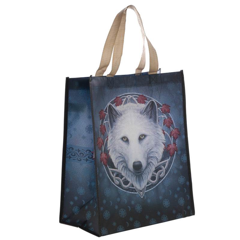 Lisa Parker Guardian of the Fall Wolf Reusable Shopping Bag - Gift Arch