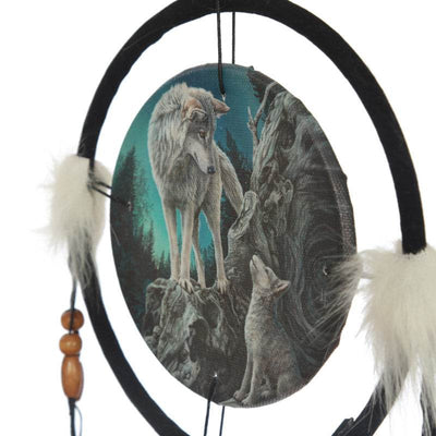Lisa Parker Guidance Wolf Design Dreamcatcher 16cm - Gift Arch