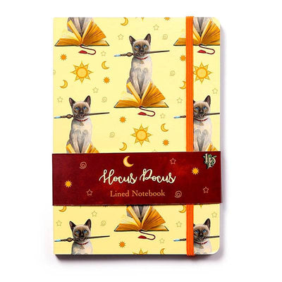 Lisa Parker Hocus Pocus Cat Recycled Paper A5 Notebook - Gift Arch