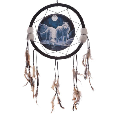 Lisa Parker Warriors of Winter Wolf Dreamcatcher 33cm - Gift Arch