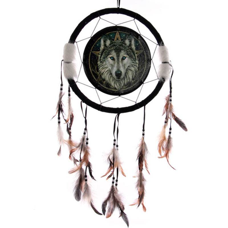 Lisa Parker Wolf Head Dreamcatcher 33cm - Gift Arch