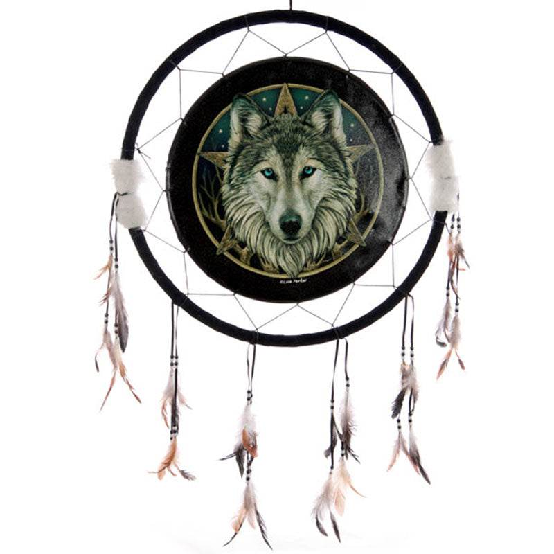 Lisa Parker Wolf Head Dreamcatcher 60cm - Gift Arch