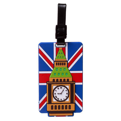 London Souvenir Union Jack Big Ben PVC Luggage Tag - Gift Arch