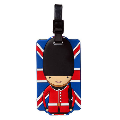 London Souvenir Union Jack Guardsman PVC Luggage Tag - Gift Arch