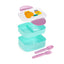 Beans & Co Cats Clip Lock Stacked Bento Lunch Box with Cutlery - Gift Arch