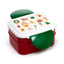 Christmas Baker Street Gingerbread Clip Lock Stacked Bento Lunch Box with Cutlery - Gift Arch