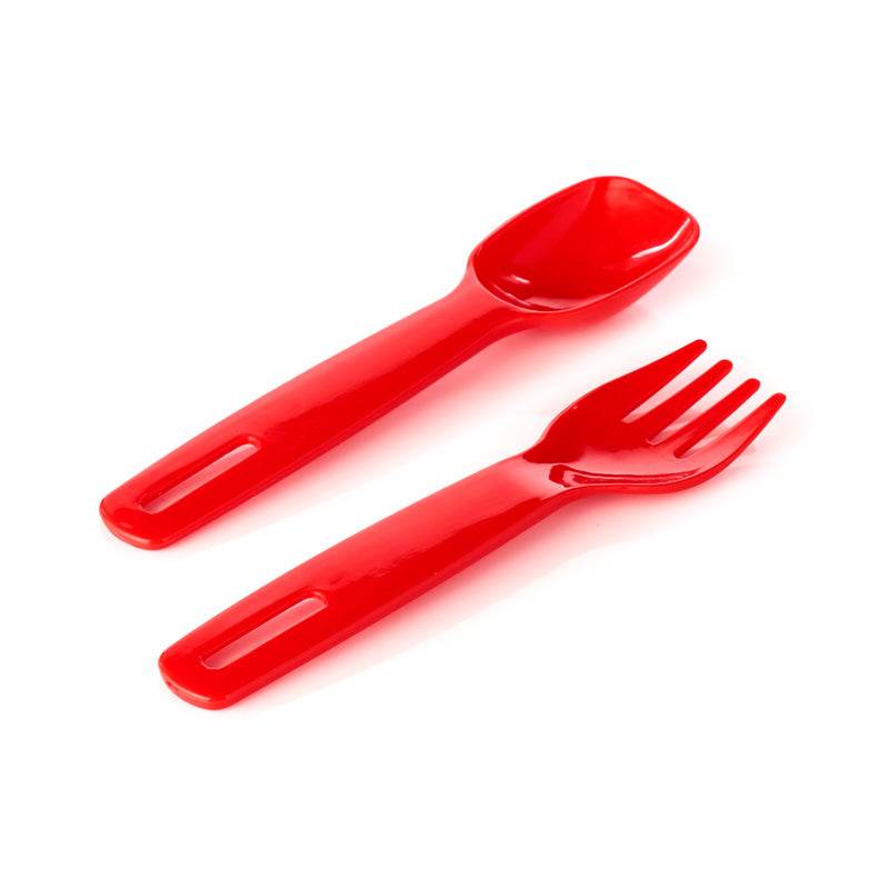 Foodiemals Clip Lock Stacked Bento Lunch Box with Cutlery - Gift Arch