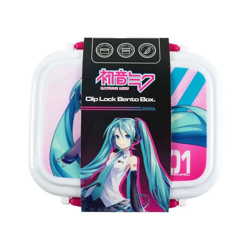 Hatsune Miku Clip Lock Stacked Bento Lunch Box with Cutlery - Gift Arch
