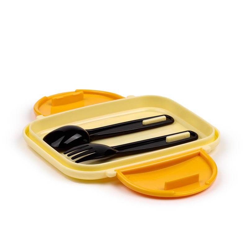 Jolly Rogers Pirates Clip Lock Stacked Bento Lunch Box with Cutlery - Gift Arch