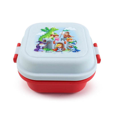 Knights & Dragons Clip Lock Stacked Bento Snack Lunch Box - Gift Arch
