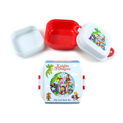 Knights & Dragons Clip Lock Stacked Bento Snack Lunch Box - Gift Arch