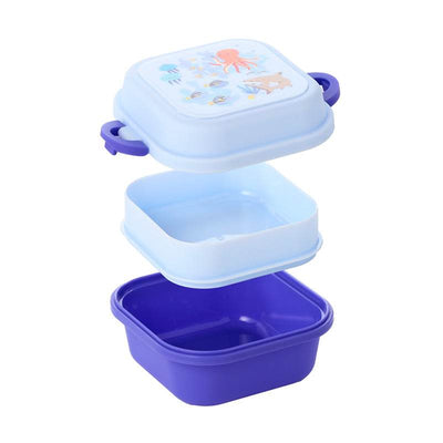Mariniverse Clip Lock Stacked Bento Snack Lunch Box - Gift Arch