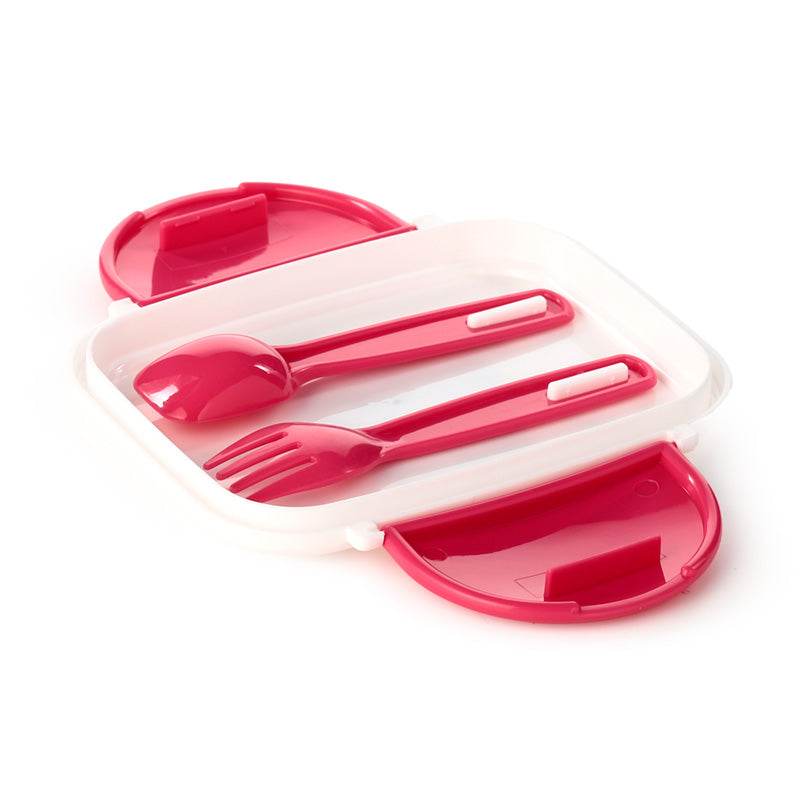 Minecraft Axolotl Clip Lock Stacked Bento Lunch Box with Cutlery - Gift Arch