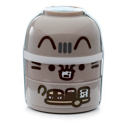 Pusheen the Cat Stacked Round Bento Lunch Box - Gift Arch