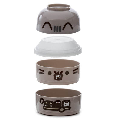 Pusheen the Cat Stacked Round Bento Lunch Box - Gift Arch