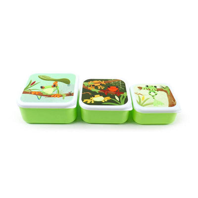 Set of 3 Lunch Box M/L/XL Tropical Tree Frog - Gift Arch