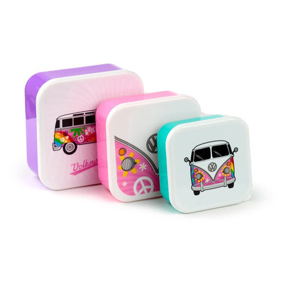 Set of 3 Lunch Box M/L/XL Volkswagen VW T1 Camper Bus Summer - Gift Arch