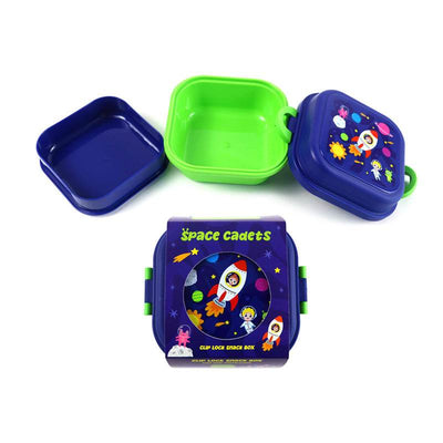Space Cadets Clip Lock Stacked Bento Snack Lunch Box - Gift Arch