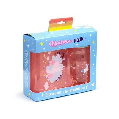 Unicorn Magic Lunch Box & Water Bottle Set - Gift Arch