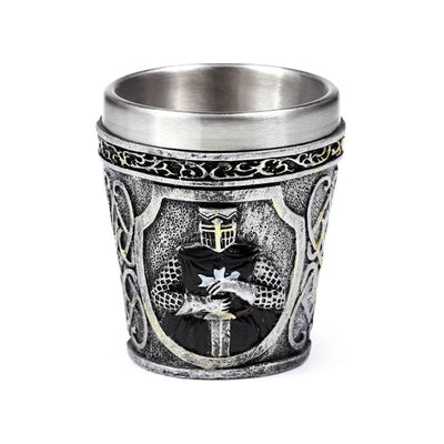 Decorative Medieval Black Knight Shot Glass - Gift Arch
