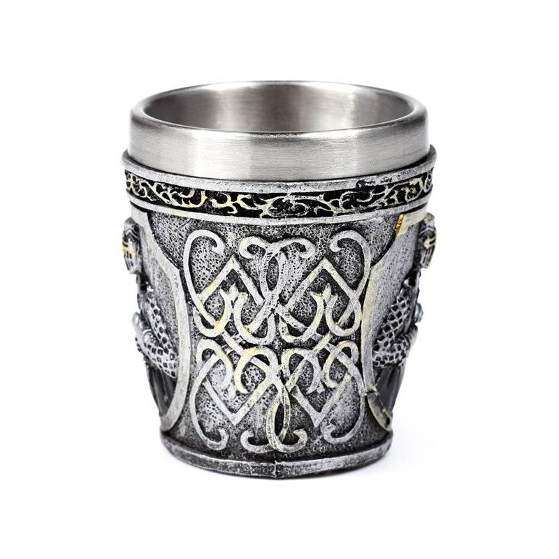 Decorative Medieval Black Knight Shot Glass - Gift Arch
