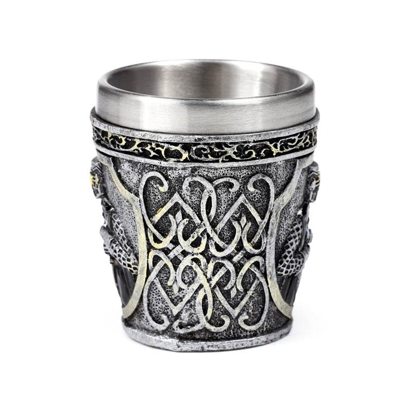 Decorative Medieval Black Knight Shot Glass - Gift Arch