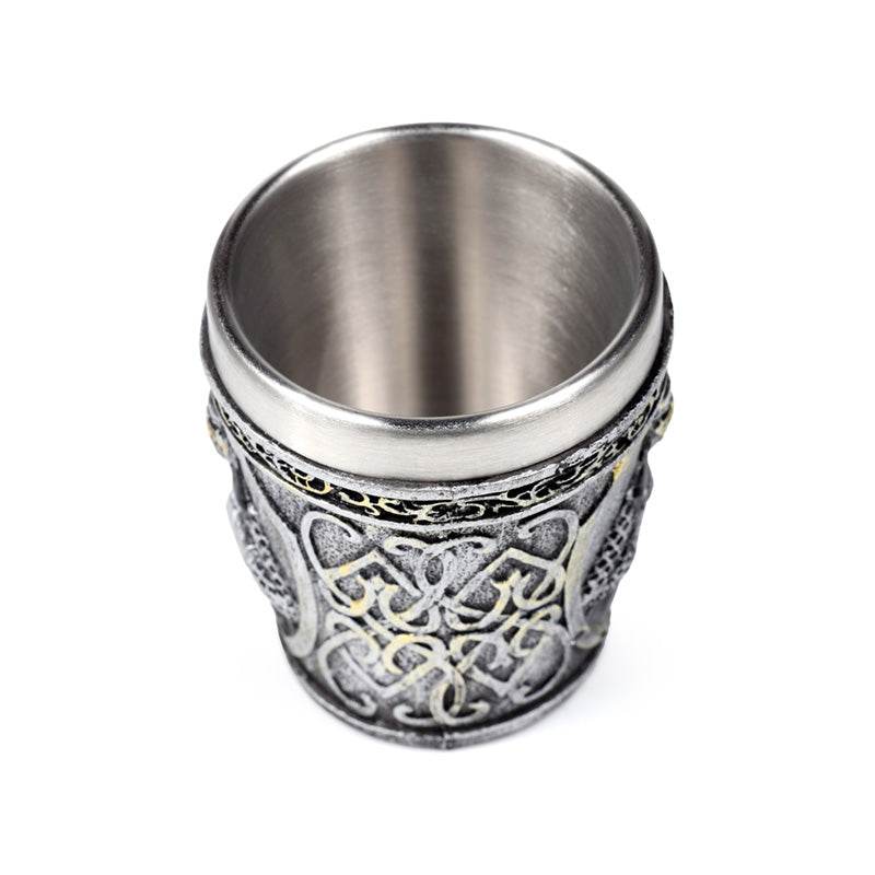 Decorative Medieval Black Knight Shot Glass - Gift Arch