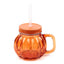 Pumpkin Mason Drinking Jar & Straw - Gift Arch