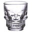 Set of 2 Skulls and Roses Glass Skull Shot Glasses (60ml) - Gift Arch
