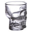Set of 2 Skulls and Roses Glass Skull Shot Glasses (60ml) - Gift Arch