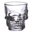 Set of 2 Skulls and Roses Glass Skull Shot Glasses (60ml) - Gift Arch