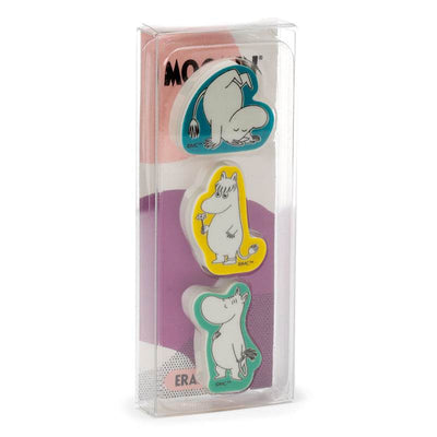 Moomin 3 Piece Eraser Set - Gift Arch