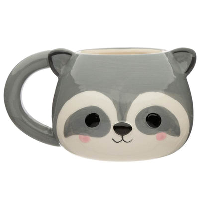 Adoramals Raccoon Head Ceramic Shaped Mug - Gift Arch