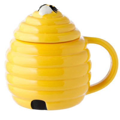 Beehive Shaped Ceramic Mug with Lid - Gift Arch