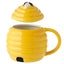 Beehive Shaped Ceramic Mug with Lid - Gift Arch