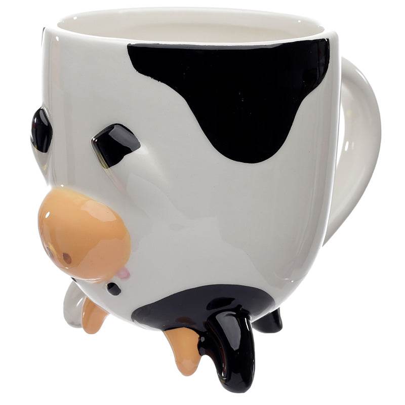 Bramley Bunch Farm Cow Upside Down Ceramic Shaped Mug - Gift Arch