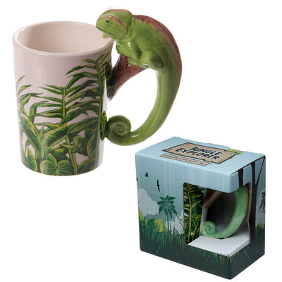 Chameleon Ceramic Shaped Handle Mug - Gift Arch
