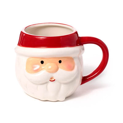 Christmas Santa Head Ceramic Shaped Mug - Gift Arch