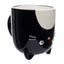 Feline Fine Black Cat Upside Down Ceramic Shaped Mug - Gift Arch