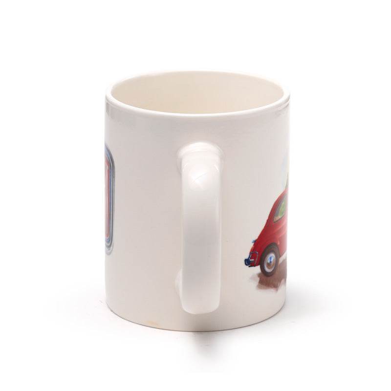 Fiat 500 Rome Porcelain Mug - Gift Arch