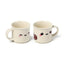 Foodiemals Set of 2 Porcelain Espresso Cups - Gift Arch